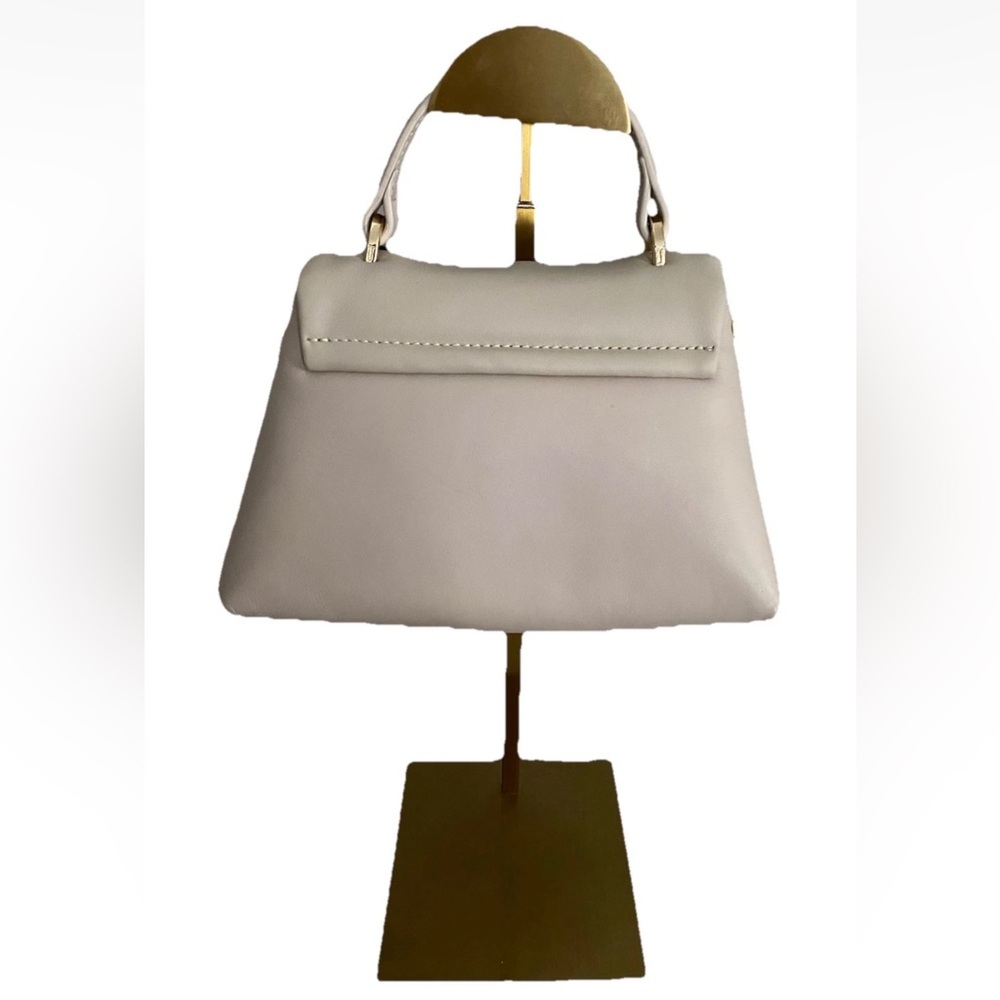 🆕 Ted Baker Poppy Mini Satchel Natural Cream Leather Crossbody Bag - Picture 4 of 14